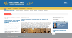 Desktop Screenshot of nuevaeconomiaforum.org