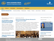Tablet Screenshot of nuevaeconomiaforum.org